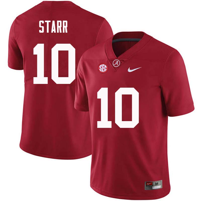 Alabama Crimson Tide Men's Bart Starr #10 Crimson NCAA Nike Authentic Stitched College Football Jersey JE16I60CZ